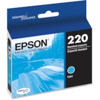 Epson DURABrite Ultra 220 Original Standard Yield Inkjet Ink Cartridge - Cyan - 1 Each - 165 Pages