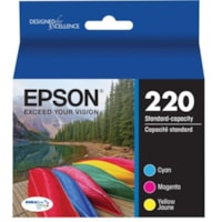 Epson DURABrite T220520 Original Standard Yield Inkjet Ink Cartridge - Multi-pack - Cyan - 1 / Each - 165 Pages