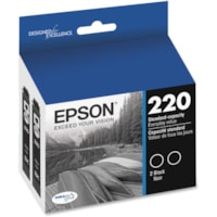 Epson DURABrite Ultra Ink T220 Original Ink Cartridge - Inkjet - Standard Yield - Black - 1 Each