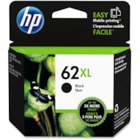 HP 62XL Original Ink Cartridge - Single Pack - Inkjet - High Yield - 600 Pages - Black - 1 Each