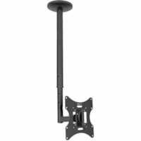 Tripp Lite by Eaton DCTM Ceiling Mount for Flat Panel Display - Black - 1 Display(s) Supported - 23" (584.20 mm) to 42" (1066.80 mm) Screen Support - 66 lb (29937.10 g) Load Capacity - 75 x 75, 100 x 100, 100 x 200, 200 x 200 - VESA Mount Compatible - Steel