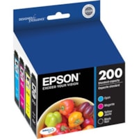 Epson DURABrite Ultra 200 Original Inkjet Ink Cartridge - Combo Pack - Cyan, Magenta, Yellow, Black - 4 / Pack - 175 Pages Black, 165 Pages Cyan, 165 Pages Magenta, 165 Pages Yellow