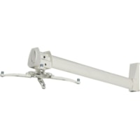 Premier Mounts EST100 Wall Mount for Projector - White - 25 lb (11339.81 g) Load Capacity