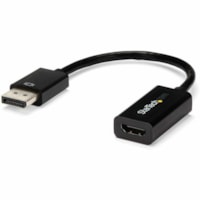 StarTech.com DisplayPort to HDMI Adapter, 4K 30Hz Active DP to HDMI Video Converter, Ultra HD DP 1.2 to HDMI 1.4 Monitor Adapter Dongle - Active DisplayPort to HDMI adapter - 4K 30Hz/1080p/7.1ch Audio/HDCP 1.4/DPCP - DP 1.2 to HDMI 1.4 video converter supports any DP/DP++ source incl workstations/de