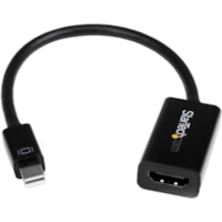 StarTech.com Mini DisplayPort to HDMI Adapter, Active Mini DP to HDMI Video Converter for Monitor/Display, 4K 30Hz, mDP to HDMI Adapter - Connect an HDMI Display to a Single Mode Mini DisplayPort video source - Mini DisplayPort 1.2 to HDMI - mDP 1.2 to HDMI Adapter - Active Adapter Converter - Displ