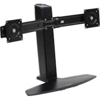 Ergotron Neo-Flex Dual LCD Lift Stand - Up to 24" (609.60 mm) Screen Support - 34 lb (15422.14 g) Load Capacity - LCD Display Type Supported - Desktop - Black