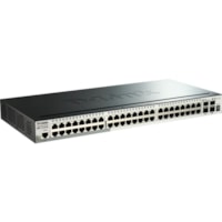 D-Link 52-Port Gigabit Stackable SmartPro Switch Including 4 10GbE SFP+ Ports - 52 Ports - Manageable - Gigabit Ethernet, 10 Gigabit Ethernet - 10/100/1000Base-T, 10GBase-X - 3 Layer Supported - Twisted Pair, Optical Fiber - 1U - Rack-mountable - Lifetime Limited Warranty