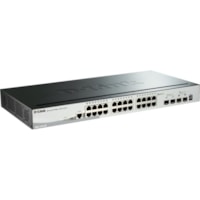 Commutateur Ethernet SmartPro DGS-1510 DGS-1510-28X 28 Ports Gérable - Gigabit Ethernet, 10 Gigabit Ethernet - 10/100/1000Base-T, 10GBase-X D-Link - 28 Ports - Gérable - Gigabit Ethernet, 10 Gigabit Ethernet - 10/100/1000Base-T, 10GBase-X - 3 Couche supportée - Paire torsad&eacu