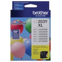 Brother Innobella LC203YS Original High Yield Inkjet Ink Cartridge - Yellow - 1 Each - 550 Pages