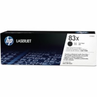 HP 83X (CF283X) Original High Yield Laser Toner Cartridge - Single Pack - Black - 1 Each - 2200 Pages