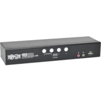 Boîtier de commutation KVM B004-DUA4-HR-K Tripp Lite by Eaton - 4 Ordinateur(s) - 1 Utilisateur(s) local - WQUXGA - 2560 x 1600 - 8 x USB - 5 x DVI - Bureau