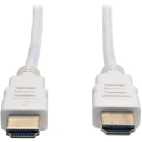 Câble audiovisuel P568-003-WH 3 pi (0,91 m) HDMI Tripp Lite series - 3 pi (0,91 m) HDMI Câble audiovisuel pour Périphérique audio/vidéo, Home Cinéma, Téléviseur, Écran LCD, Projecteur, Lecteur Blu-ray, iPad, Dispositif PDV, Moniteur, Écrans &#224