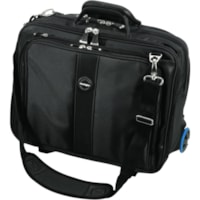 Kensington Contour Carrying Case (Roller) for 17" (431.80 mm) Notebook - Black, Gray - 1680D Polyester Body - Telescoping Handle, Shoulder Strap - 17.48" (444 mm) Height x 2.99" (76 mm) Width x 9.49" (241 mm) Depth - 1 Pack