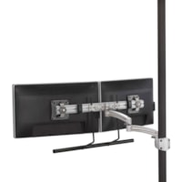 Chief KONTOUR K2P22HS Pole Mount for Flat Panel Display - Silver - Height Adjustable - 10" (254 mm) to 24" (609.60 mm) Screen Support - 30 lb (13607.77 g) Load Capacity - 100 x 100, 75 x 75 - VESA Mount Compatible - Aluminum