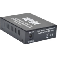 Émetteur-récepteur/Convertisseur de média N784-001-SC-MM Tripp Lite by Eaton - 1 x Réseasu (RJ-45) - 1 x Ports SC - Multimode - 0,03 mil (0 mm) Fibre - Fast Ethernet - 10/100Base-TX, 100Base-FX - 0,55 km (0,34 Mille) - Bureau