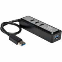 Tripp Lite by Eaton 4-Port Portable USB 3.0 SuperSpeed Hub - USB 3.2 (Gen 1) Type A - Portable - 4 USB Port(s) - 4 USB 3.0 Port(s) - PC, Mac