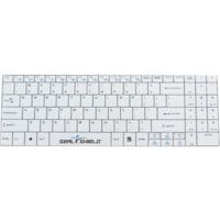 Clavier Cleanwipe SSKSV099UK - Câble Connectivité - USB Interface - Anglais (Royaume Uni) - QWERTY Disposition - Blanc Seal Shield - Câble Connectivité - USB Interface - 99 Touche(s) - Anglais (Royaume Uni) - QWERTY Disposition - Mac, PC - Ciseaux Pavé Numériq