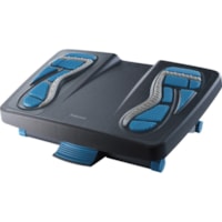 Fellowes Energizer(tm) Foot Support - 25° Tilt - Charcoal, Blue, Gray - Rubber - 1 Each