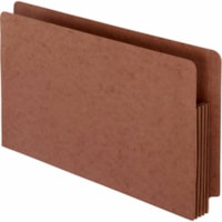 Pochette de classement Droit Onglet coupé format légal Recyclé Pendaflex - 8 1/2 po (215,90 mm) x 14 po (355,60 mm) - 700 Capacité en feuilles - 3 1/2 po (88,90 mm) Extension - 1 Poche(s) - Rouge - 30% Recyclé - 10 / boîte