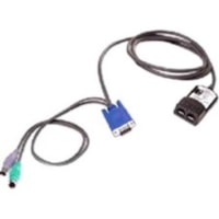 Lenovo Long KVM Conversion Option (Long KCO) - 5 ft (1.52 m) KVM Cable for Keyboard/Mouse, Video Device, Network Device, KVM Switch, Server - First End: 6-pin Mini-DIN (PS/2), 15-pin HD-15 - Male - Second End: RJ-45 Network - Female