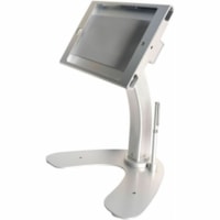 CTA Digital Dual Security Kiosk Stand with Locking Case and Cable for iPad mini Gen. 1-5 - Up to 13" Screen Support - 10.50" (266.70 mm) Height x 8.50" (215.90 mm) Width - Desktop, Countertop - Aluminum, Cast Aluminum - Silver