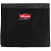 Sac de transport Rubbermaid Commercial - largeur de 22,40 po (568,96 mm) x longueur de 30,50 po (774,70 mm) - Noir - Vinyle - Compacteur de déchet - 2 / Carton