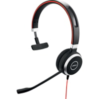 Jabra Evolve 40 Mono Headset - Mono - Mini-phone (3.5mm) - Wired - Over-the-head - Monaural - Circumaural - Black