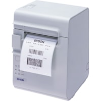 Epson TM-L90 Plus Desktop Direct Thermal Printer - Monochrome - Label Print - USB - Serial - With Cutter - Cool White - 2.83" Print Width - 5.91 in/s Mono - 203 x 203 dpi - 3.14" Label Width - 2.83" Print Width - 5.91 in/s (150 mm/s) Mono - 203 x 203 dpi - 3.14" (79.76 mm) Label Width