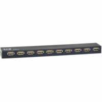 Concentrateur USB U223-010 - USB - Externe - Noir Tripp Lite by Eaton - USB - Externe - 10 Port(s) USB - 10 Port(s) USB 2.0