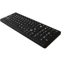 TG3 CK103S Keyboard - Cable Connectivity - USB Interface - 103 Key(s) - QWERTY Layout - Scissors Keyswitch - Black