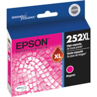 Epson - Cartouche jet d'encre DURABrite Ultra 252XL D'origine Élevé Rendement Jet d'encre - Magenta - 1 chaque - Jet d'encre - Rendement Élevé - 1 Unité