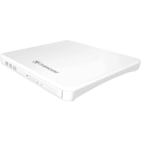 Transcend DVD-Writer - External - White - DVD-RAM/±R/±RW Support - 24x CD Read/24x CD Write/24x CD Rewrite - 8x DVD Read/8x DVD Write/8x DVD Rewrite - Double-layer Media Supported - USB 2.0 - Slimline