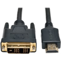 Cable vidéo Tripp Lite P566-020 - DVI/HDMI - pour Appareil vidéo, TV, Plasma, Projecteur, Décodeurs TVHD, Lecteur DVD, Moniteur - 20 ft - Blindage - DVI/HDMI pour Appareil vidéo, TV, Plasma, Projecteur, Décodeurs TVHD, Lecteur DVD, Moniteur - 20 ft - 1 x HDMI M&aci