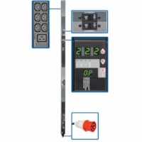 Tripp Lite by Eaton Metered PDU3XMV6G32 42 Outlets PDU - IEC 60309 32A Red 3P+N+E - 6 x IEC 60320 C19, 36 x IEC 60320 C13 - 23 kW - 0U - Vertical - Rack-mountable 