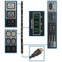 Tripp Lite PDU 3-Phase Metered 208V 8.6kW - L21-30P 36 C13; 9 C19 0URM TAA