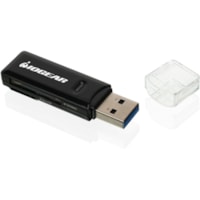 Lecteur de cartes mémoire - USB 3.0 - Externe - 1 Pack IOGEAR - SD, SDHC, SDXC, MultiMediaCard (MMC), Micro carte MultiMediaCard (MMC), Carte MultiMediaCard de taille réduite(MMC), miniSD, microSD, miniSDHC, microSDHC, microSDXC, ... - USB 3.0Externe - 1 Pack