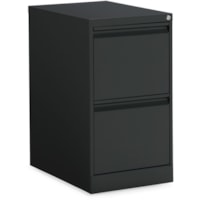 Offices To Go Mobile Pedestal - File/File - 2-Drawer - 15" Width x 23" Depth x 27.9" Height - 2 x Drawer(s) for File - Vertical - Key Lock, Recessed Handle, Ball-bearing Suspension, Leveling Glide - Black - Metal