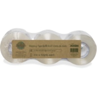 Bandit Earth Hugger Shipping Tape Rolls - 55 yd (50.3 m) Length x 2" (50.8 mm) Width - Clear - Plastic - For Shipping - 3 / Pack