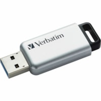 Verbatim Store 'n' Go Secure Pro USB 3.0 Drive - 32 GB - USB 3.0 - Silver - 256-bit AES - Lifetime Warranty - 1 Each 