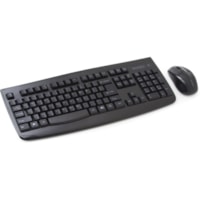 Kensington Pro Fit Wireless Desktop Set - Black - USB Wireless RF 2.40 GHz Keyboard - English - Black - USB Wireless RF - Laser - 1200 dpi - Scroll Wheel - QWERTY - Black - Symmetrical - AA, AAA - Compatible with Computer, Notebook for PC, Mac