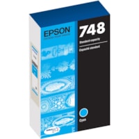 Epson - Cartouche jet d'encre DURABrite Pro 748 D'origine Standard Rendement Jet d'encre - Cyan - 1 chaque - Jet d'encre - Rendement Standard - 1 Unité