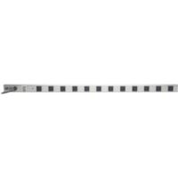 Tripp Lite by Eaton 36-in. 12 Outlet 15-ft Cord 1050 Joule Power Strip with Surge Suppression - NEMA 5-15P - 12 x NEMA 5-15R - 15 ft (4.57 m) Cord - 1050 J Surge Energy - 15 A Current - 120 V AC Voltage - 1.80 kW - Gray, Black