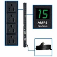 Tripp Lite by Eaton Metered PDUMV15-24 8-Outlets PDU - NEMA 5-15P - 8 x NEMA 5-15R - 120 V AC - 1.52 kW - 0U - Vertical - Wall-mountable, Rack-mountable