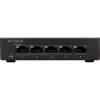 Cisco SF110D-05 5-Port 10/100 Desktop Switch - 5 Ports - Fast Ethernet - 100Base-X - 2 Layer Supported - Desktop - Lifetime Limited Warranty