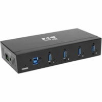 Concentrateur USB U360-004-IND - USB - Externe - Noir Tripp Lite by Eaton - USB - Externe - 4 Port(s) USB - 4 Port(s) USB 3.0