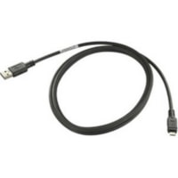 Zebra Micro USB Cable - USB Data Transfer Cable for Handheld Terminal - First End: 1 x USB Type A - Male - Second End: 1 x Micro USB - Male - Black