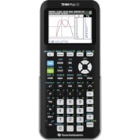 Texas Instruments TI-84 Plus CE Graphing Calculator - Impact Resistant Cover, Clock, Date/Time Display - Battery Powered - Battery Included