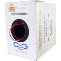 Câble réseau 500 pi Catégorie 5e C2G - 500 pi Catégorie 5e Câble réseau pour Périphérique réseau - First End : Fil dénudé - Second End : Fil dénudé - 24 AWG - Rouge