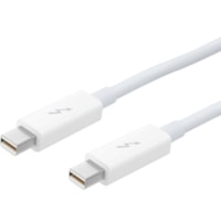 Câble audiovisuel 1,6 pi (0,50 m) Thunderbolt Apple - 1,6 pi (0,50 m) Thunderbolt Câble audiovisuel pour iMac, MacBook Pro, MacBook Air - 20 Gbit/s - Blanc