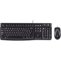 Lenovo Logitech Desktop MK120 - Keyboard and mouse set - USB - English - USB Cable - English - USB Cable RF - Optical - QWERTY - Compatible with Computer, Notebook